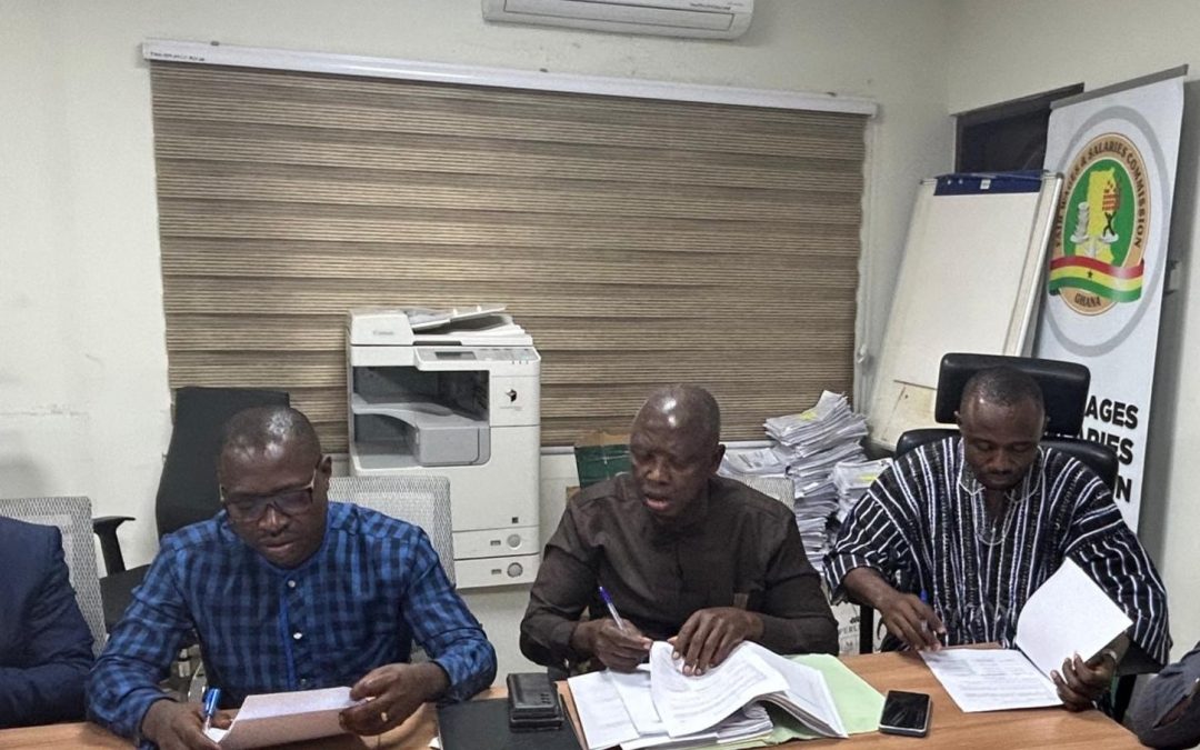 GOVERNMENT REACHES AGREEMENT WITH THE INDUSTRIAL AND COMMERCIAL WORKERS UNION (ICU) ON THEIR CONDITIONS OF SERVICE FOR STAFF OF THE NATIONAL IDENTIFICATION AUTHORITY (NIA).